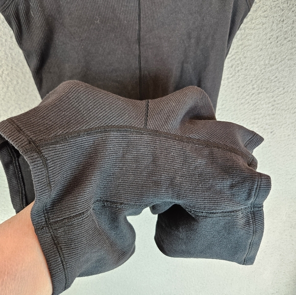 Skims Romper Womens Sz Black Med Ribbed Tank Shorts Bodysuit Minimalist Capsule - Picture 10 of 11